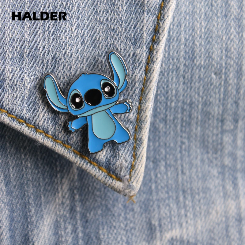 BR0047 HALDER Movie Lilo& Stitch слон Дамбо мода мультфильм ювелирные изделия Броши Булавки нагрудные рюкзак с нашивками аксессуары для одежды