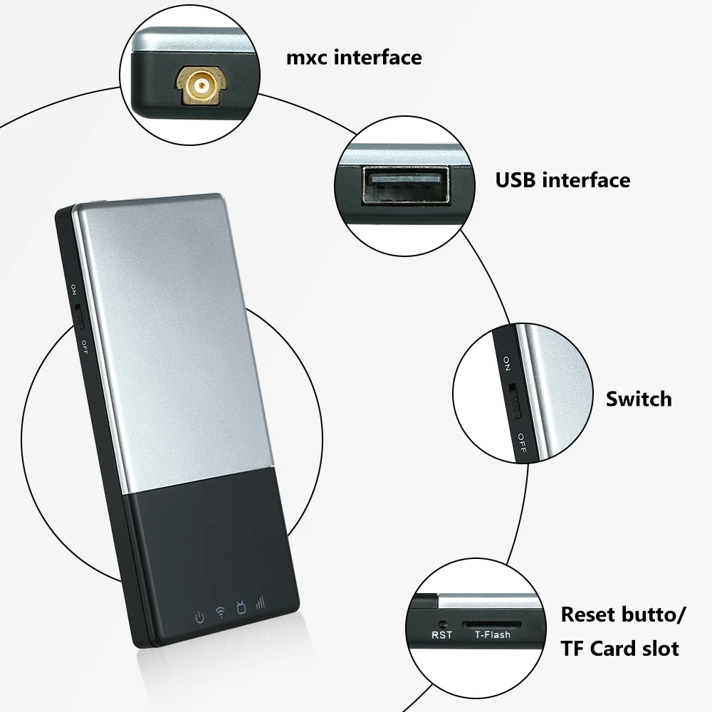 

Portable HD Wifi TV Box DVB-T/T2 Mobile Digital TV Turner Receiver Car Home Outdoor for iOS Android Freeview TV Car Accessories