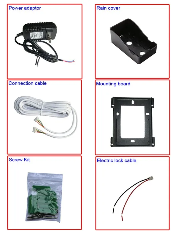 7 1000TVL Color Video Door Phone Doorbell  (11)