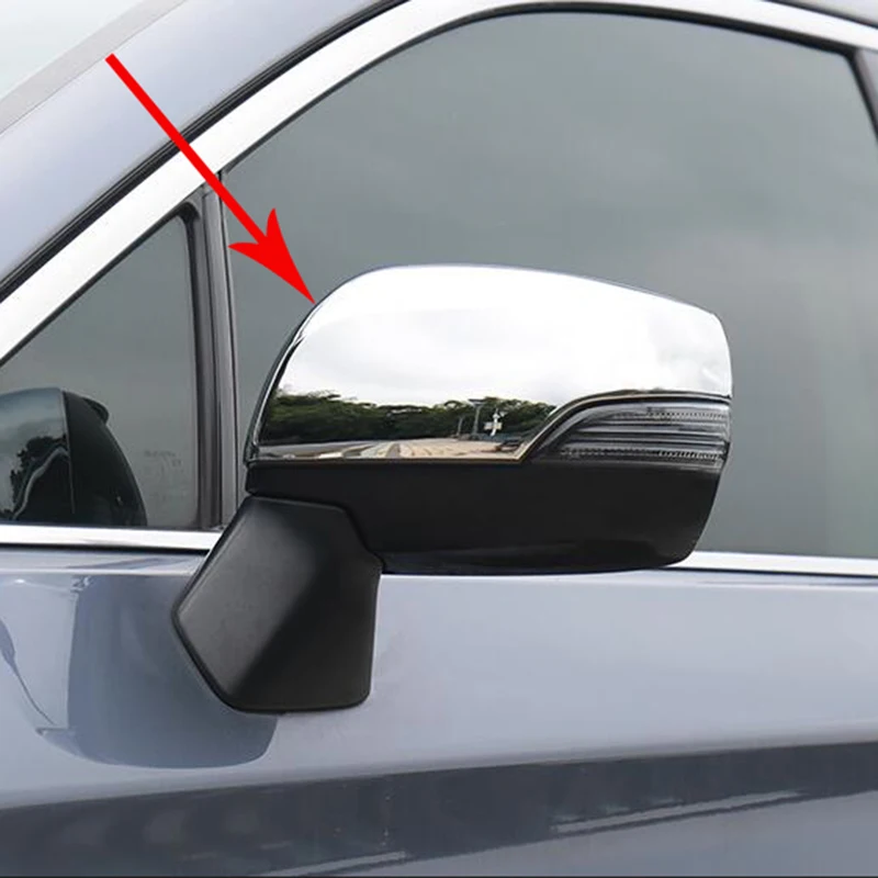For Subaru Forester Crosstrek XV Chrome Side Rearview Mirror Cover Overlay Glove