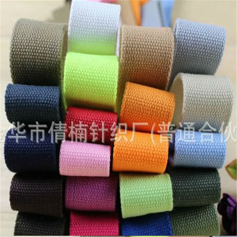 1 1/2" 38MM Width 2mm Thickness Plain Color polyester / cotton canvas