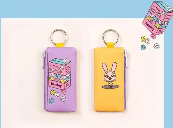 Милый мультфильм монета кошелек хранилище брелок сумка для флэш-карты USB телефонный кабель данных Аксессуары Для Путешествий Наушники Органайзер Сумка Чехол - Цвет: purple