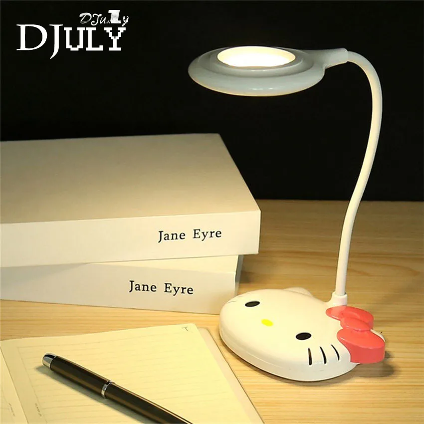 

cartoon hello kitty night lamp kids reading desk light girl bedroom deco children birthday gift Charging led cute night lights