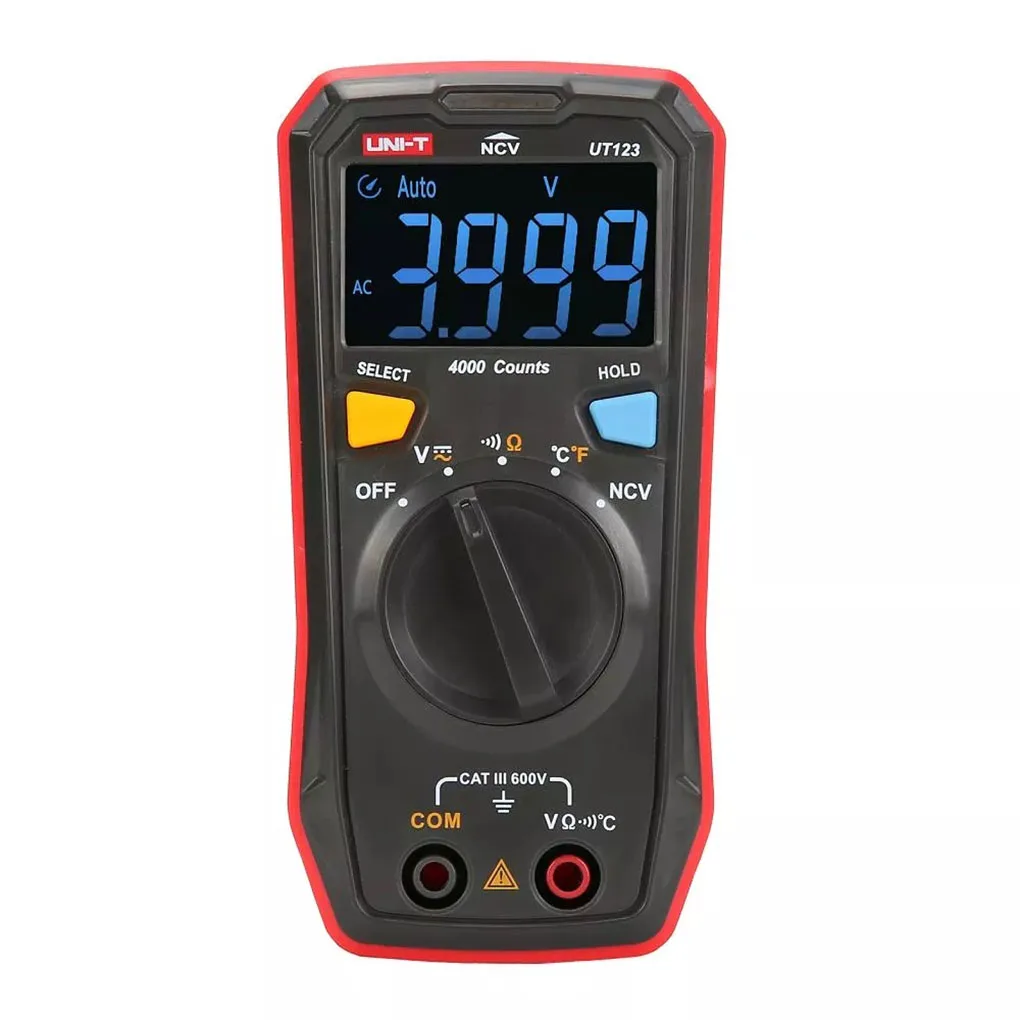 

New UNI-T UT123 Residential Multimeter HD ENTB Color Screen AC/DC Current Voltage Tester Battery Detection Tool