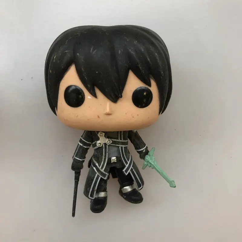 Funko POP Secondhand неидеальные игры: Sword Art Online-Yuuki Asuna Коллекционная Фигурка модель игрушки дешево без коробки - Цвет: Черный