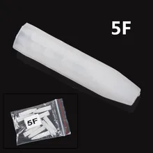 100 шт./лот 5f Предварительно стерилизованные одноразовые постоянный Макияж Пластик Насадки для татуировок Макияж машины Наборы питания