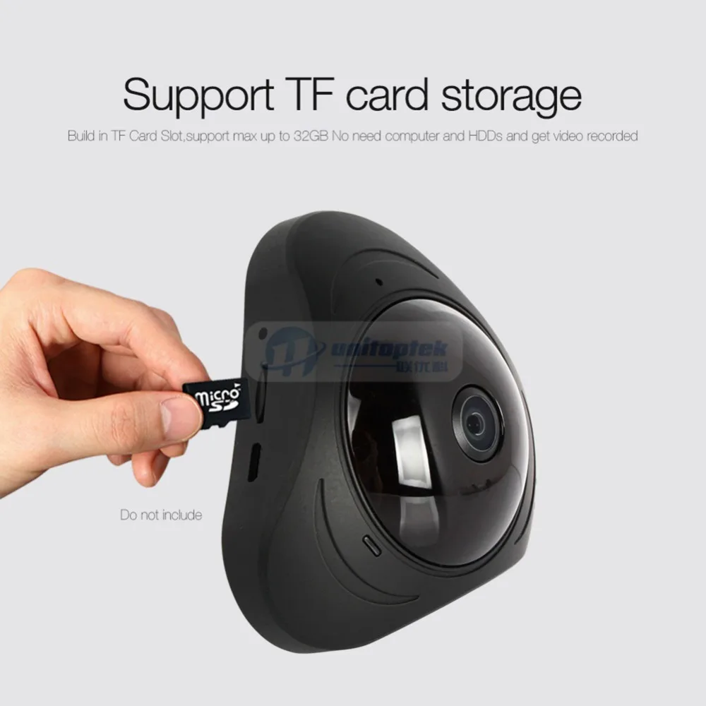 Мини камера видеонаблюдения 3 Мп 360 градусов Wi Fi P2P|camera network|mini cctvwireless hd |