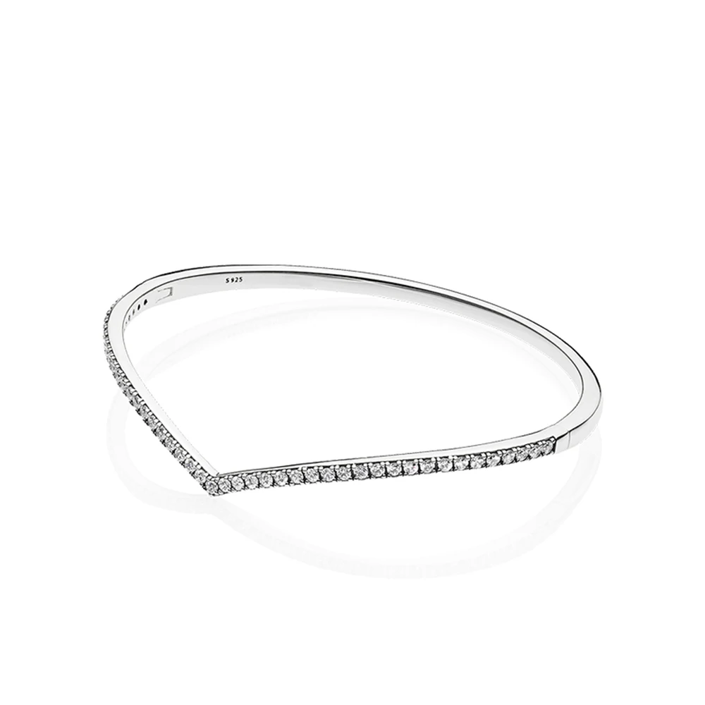 

Kaliyah Desire Original Mode Charm Bracelet 1:1 High Quality Shining Clear Cz S925 Silver Woman Handsome Present