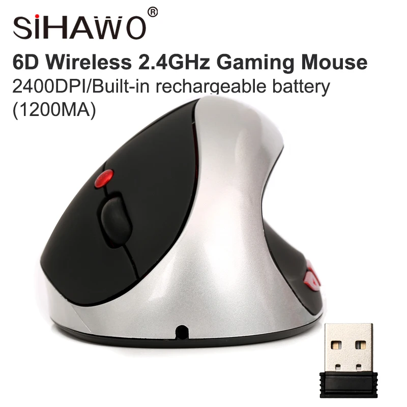 6D Wireless Charging Mouse Competitive Mouse Vertical Healthy Mouse font b Computer b font font b