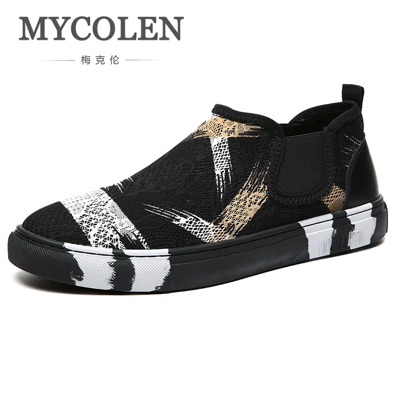 

MYCOLEN 2019 New Fashion Canvas Shoes Men Loafers Low Top Breathable High Quality Flat Heel Male Brand Shoes Zapatos Hombres
