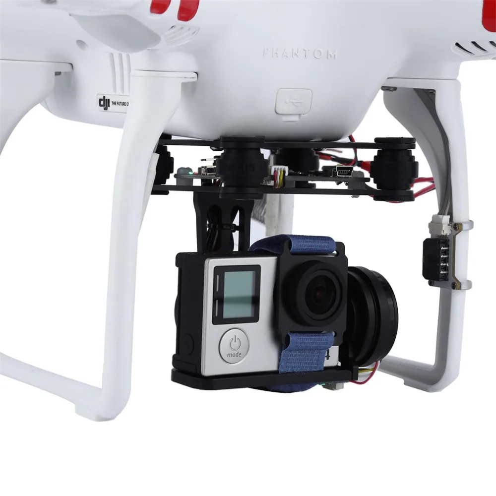 2 оси бесщеточный карданный легкий аэрофотосъемка Gimbal plug and play PTZ для DJI Phantom 1 2 F550 F450 GoPro DIY Drone