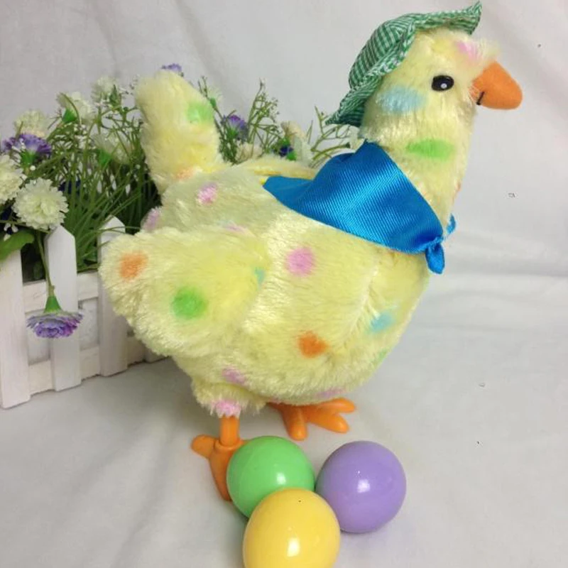 

Super Hot Funny Doll Raw Chicken Hens will lay eggs of chickens crazy singing&dancing electric pet plush toys Gifts for Children