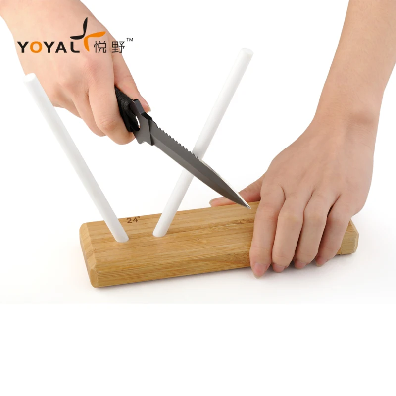 Professional Ceramic Knife Sharpening System Sharpening Rod For