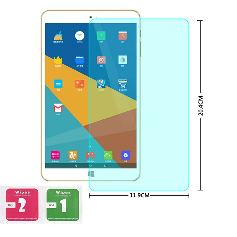 9H Front Premium Tempered Glass Screen Guard Protector Toughened protective Film For Onda V80 Plus 8&quot | Компьютеры и офис