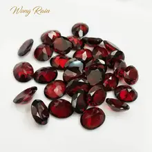 OneRain de calidad superior 1 Uds Natural 6*6*8 MM Oval corte granate de piedras preciosas sueltas DIY piedras decoración joyería venta al por mayor, lotes a granel GTC