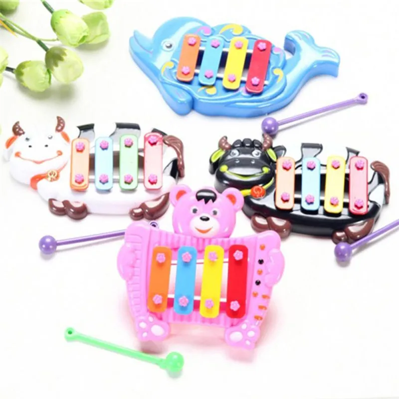 

Kids Baby Musical Educational Animal Developmental Music Bell Toy for Children interesting toy 4 Tone Cherryb
