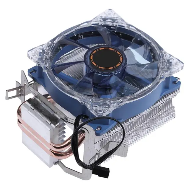 Cheap DC 12V 95W 3 Pin CPU Cooling Fan Cooler Copper Double Heat Pipe Radiator Brass Tower Fan Cooling System for Computer Components