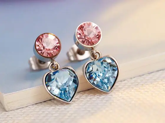 

YGU26 925silver Wedding Eardrop For Women Simulated Jewelry Engagement Eardrop Accessories