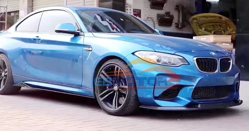 Fiber glass Front lip spoiler Splittes For BMW M2 F87 2014UP9_8942
