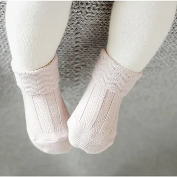 

1Pair Sweet Toddler Baby Socks Anti Slip Girl Solid Princess Lace Soft Cotton Short Sock non-slip white pink for newborns 0-4T