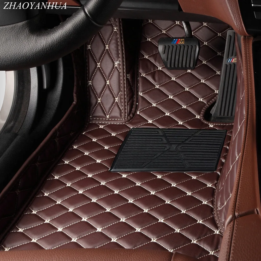 

ZHAOYANHUA car car floor mats for Toyota Avalon XX30 XX40 Corolla Prado RAV4 5D high quality perfect car-styling rugs