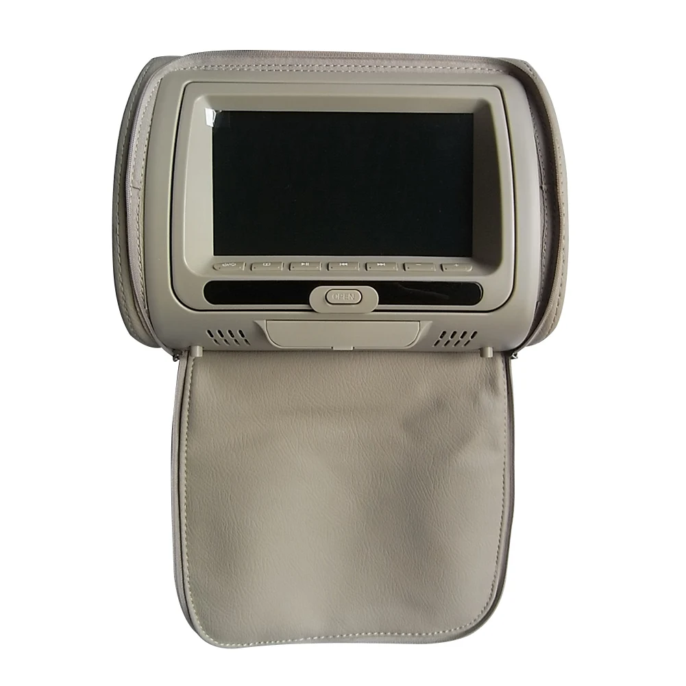 7 дюймов инфракрасный сенсорный экран многофункциональный защитным чехлом на молнии игры видео монитор подголовника автомобиля Динамик DVD плеер HD USB ЖК-дисплей Экран ИК/FM регулируемый