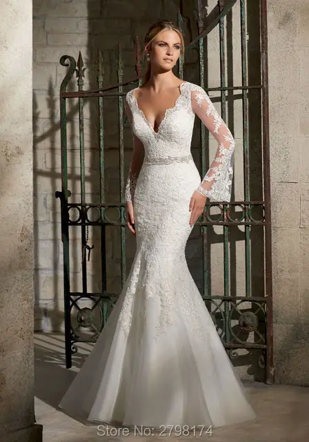 Unique Lace Mermaid Wedding Dresses