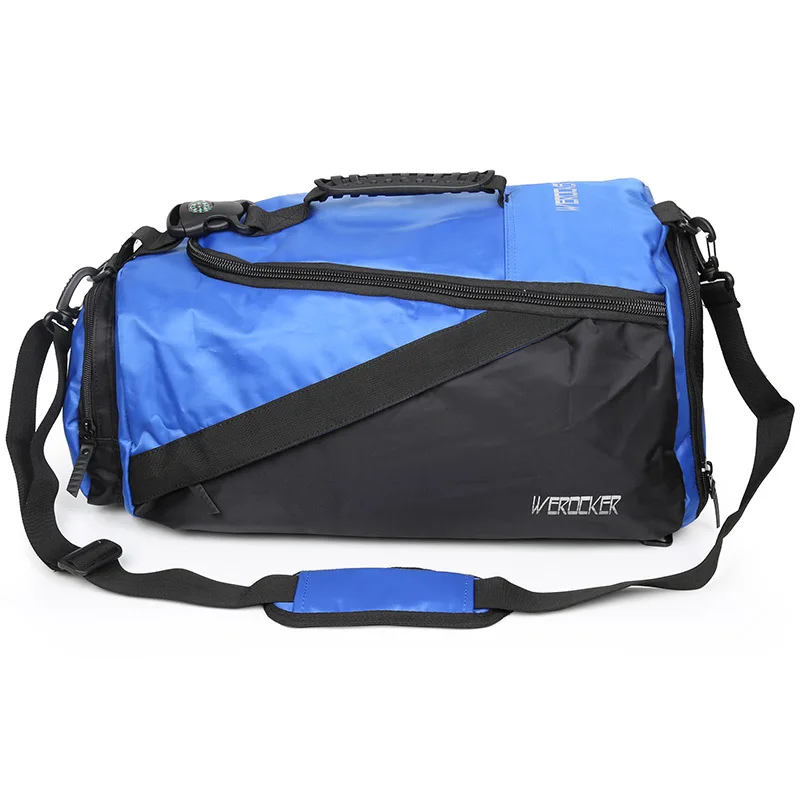 OZUKO Многофункциональный повседневный спортивный мужской рюкзак для подростков, модный баскетбольный рюкзак, школьная сумка, водонепроницаемый мужской рюкзак для путешествий - Цвет: Синий