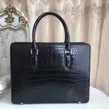 Модная мужская натуральная/натуральная крокодиловая кожа для живота, Мужская дипломат сумка для бизнеса с подкладкой из коровьей кожи, роскошная качественная кожа, мужская сумка