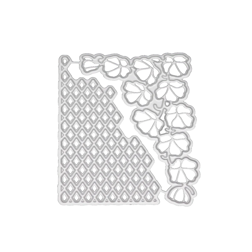

Hollow Wed Corner Flower Metal Cutting Dies Christmas Birthday Knife Mold Dies Decorative Scrapbooking Steel Craft Die Cut Paper