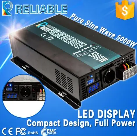 10000W Peak 48V to 220V DC AC Transformer 5000W Off Grid 