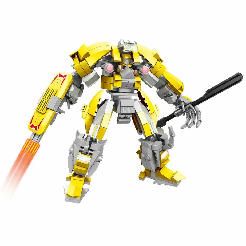 

NEW C0410 c0412 c0413 Mech League spell plug-in building blocks animal animal robot children's educational toys with legoINGLY