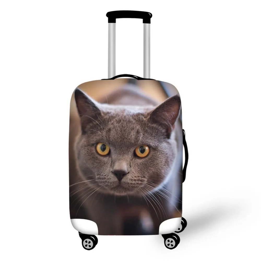 Pet cat pattern Elastic Luggage Protective Cover Zipper Suit For 18-30 inch Trunk Case Travel Suitcase Covers Bags