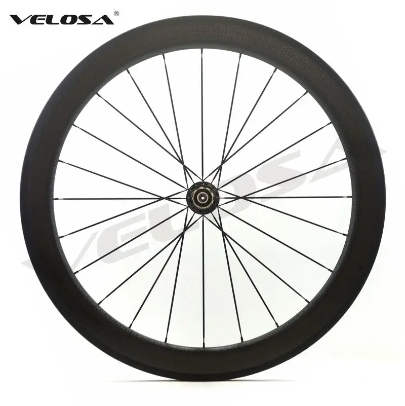 Velosa 404 58 мм dimple колеса, 700C Дорожные карбоновые велосипедные колёса, специальный тормоз для велосипеда, клинчер/трубчатая версия