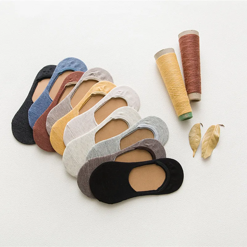 New Lady Casual Breathable Ankle Sokken Girls Fashion Invisible Non-slip Cotton Socks Women Low Cut Candy Color Boat | Женская одежда