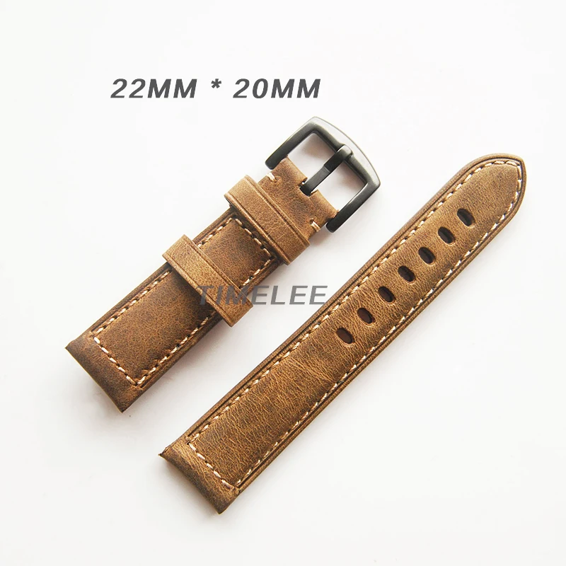 

Hand Made 20mm 22mm Italian Leather Genuine Leather Watch Band Strap for Seiko