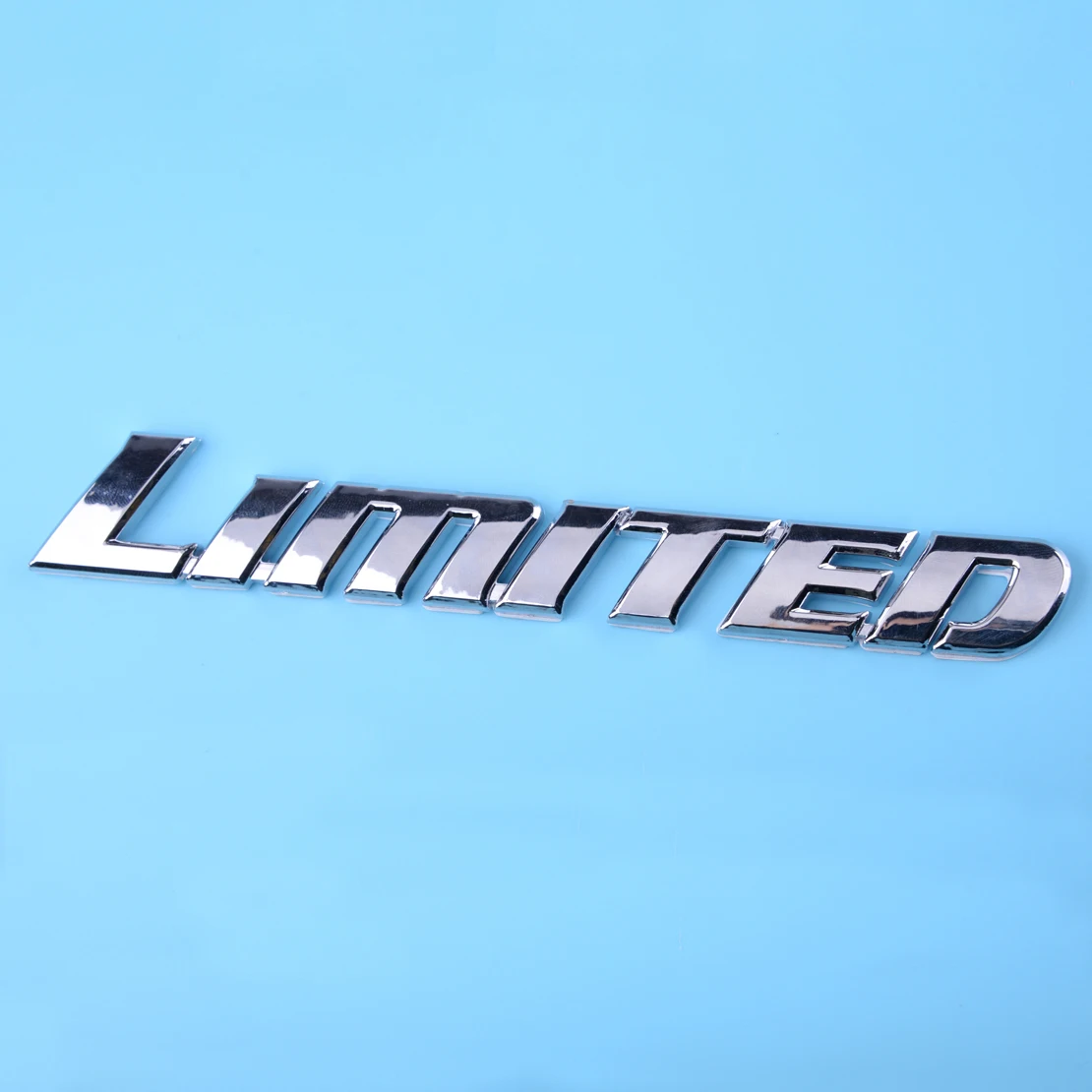 

Beler 1pc Badge Sticker 3D Chrome ABS Luxury LIMITED Edition Letter Emblem Logol Fit for Toyota Highlander Car Styling