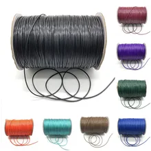 10 м/лот 1,0 мм вощеный хлопковый Воск линия Веревка ожерелье Изготовление ювелирных изделий DIY браслет ожерелье