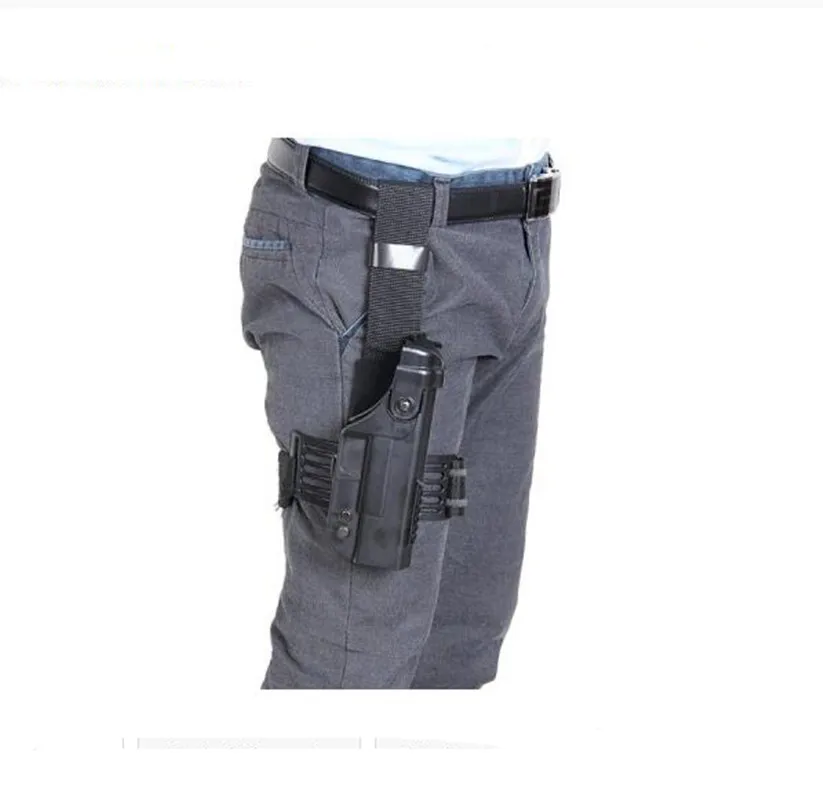 Durable Tactical Puttee Thigh Pistol Holster Leg Waist Bag Hunting Gun