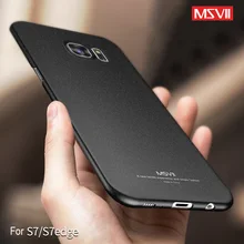 Бренд Msvii роскошный обновленная 4-уровневая живопись масляными красками чехол для samsung Galaxy S7(5,1 '') и S7 edge(5,5'') Жесткий PC гладкая/матовое покрытие