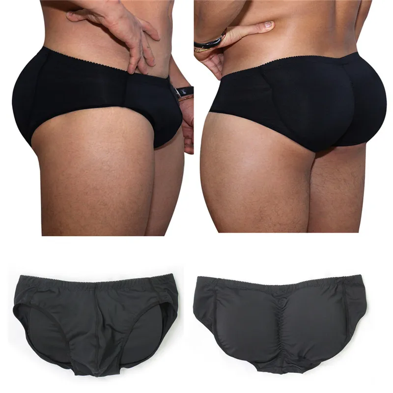 

Brand mens underwear Padded Briefs back Double removable sexy gay push up cup bulge enhancing hip Enhance the buttocks Bottom