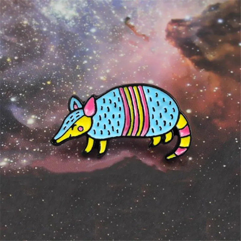 Шт. 1 шт. творческий Kawaii мышь металлический значок рок стиль одежда куртка