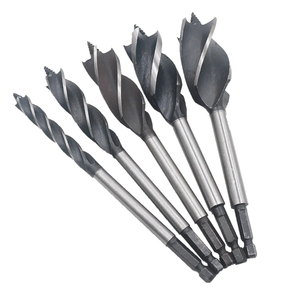 

Professional Hexagon wood drill bit four-slot wood drill bit for Drawer door lock hole opener Wood hole reaming