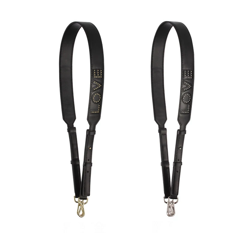 WDPOLO New Genuine Leather Women Bags Strap Width Letter Design Ladies Shoulder Bags Strap Adjust Gold Buckle Bag Belts C575
