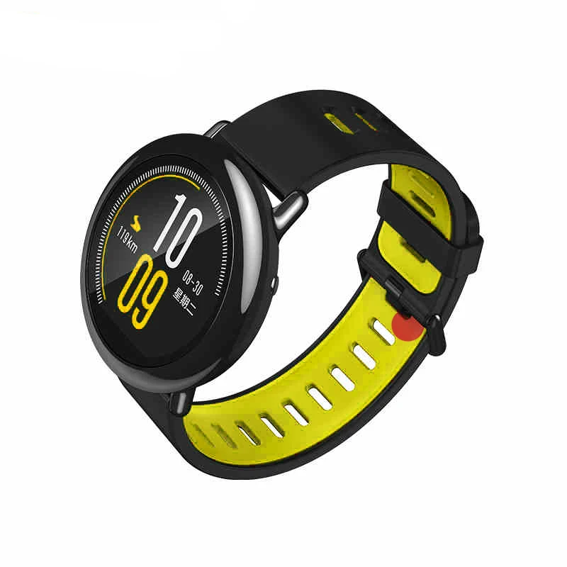 Ремешок силиконовый для смарт часов Xiaomi Huami Amazift Pace Stratos 2 сменный спортивный