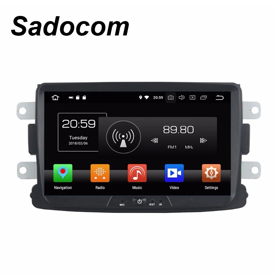 Clearance PX5 IPS TDA7851 Android 8.0 4G + 64GB ROM Car DVD Player GPS Glonass Map RDS Radio wifi LTE Bluetooth 4.0 For R enault Duster 3