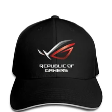 Мода Республика геймеров Мужская черная бейсболка с принтом Забавный Графический Повседневный 1