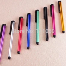 100 шт/партия мини-ручки емкостный сенсорный экран стилус с зажимом для iphone 4s 5 6 Plus iPad mini iPad iPod touch для samsung