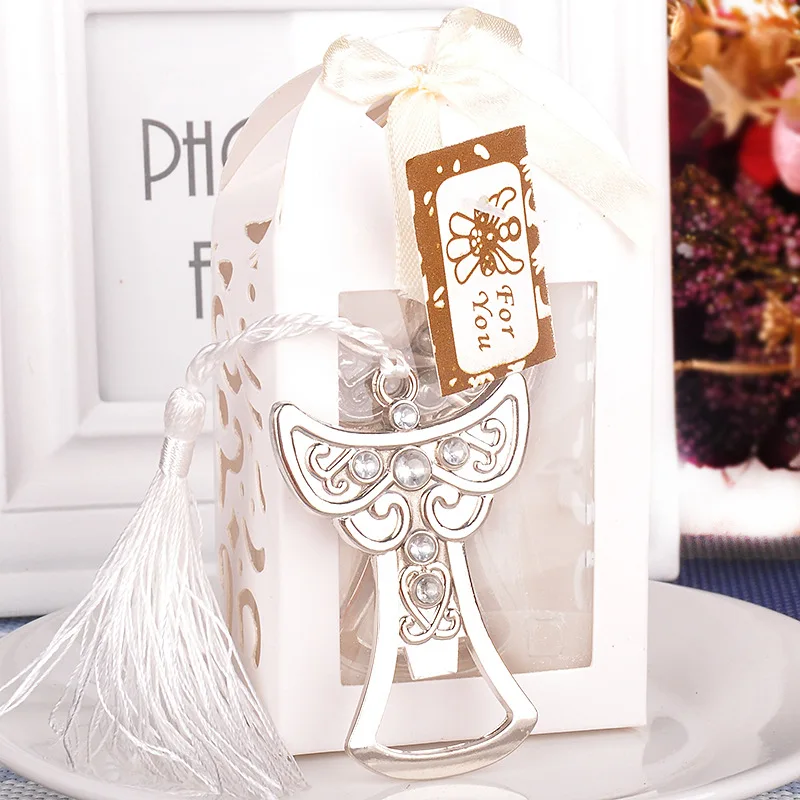 1 шт./лот Вечеринка предложение Свадьба Сувенир Ангел открывалка для бутылок персональный подарок с коробкой гость подарок на свадебные подарки