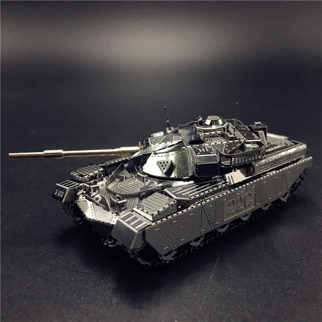 MMZ MODEL NANYUAN 3D Metal model kit JS-2 tank Chieftain MK50 Tank Assembly Model DIY 3D Laser Cut Model puzzle toys for adult 4